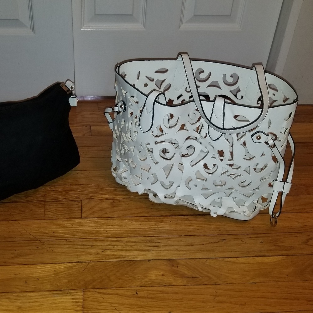 Unique white purse